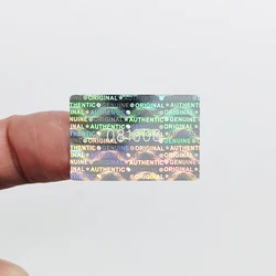 Holographic Warranty Transparent Code Stickers, Tamper-Proof Sealing Void Label, Laser Digital Sticker, 1000pcs 30mmx20mm