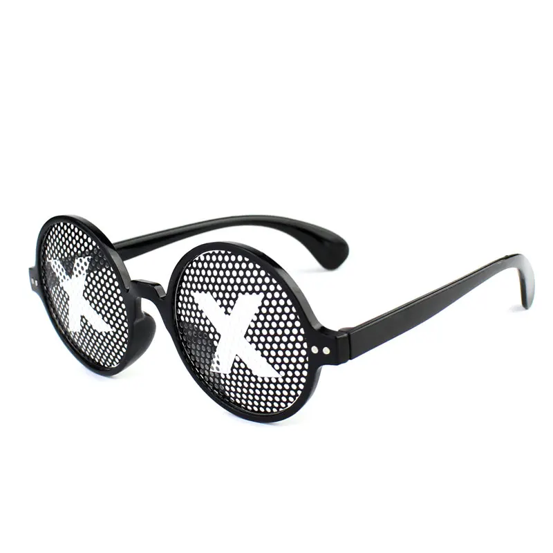 Pinhole Sun Glasses For Men Women\'s Sunglasses Silver Fashion Goggles Party Sunglass Women Zonnebril Dames Black