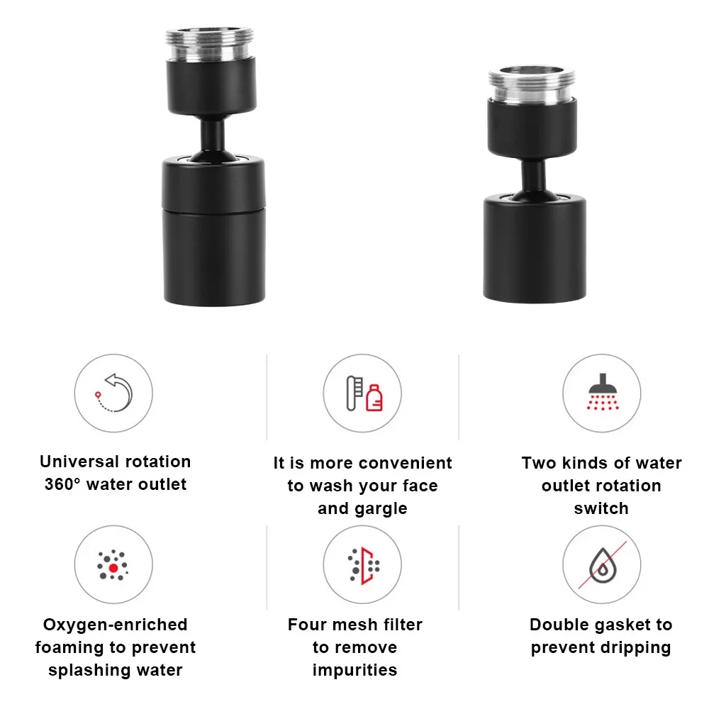 Swivel Faucet Faucet Sprinkler Kitchen Sink Sprayer Attachment 360° Rotatable