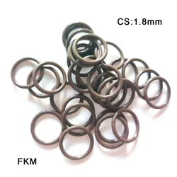 10PCS FKM Seal Rings Thickness/CS 1.8mm Strip Fluorine Rubber O-Ring Gasket Replacement Washer Oil Resistance Auto O Ring 1.8