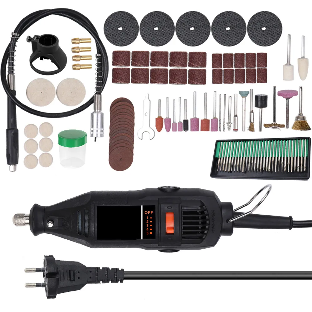 

Electric Grinding Tool Set Rotary Drill Grinder Versatile Cutting Sanding Machine Bits Engrave Tools Kit Engraving Accessories