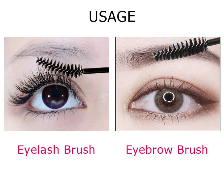 50Pcs Einweg Wimpern Pinsel Wimpern Verlängerung Werkzeuge Augenbraue Pinsel Mascara Wands Applikator Spooler Auge Wimpern Kosmetik – Detail 15