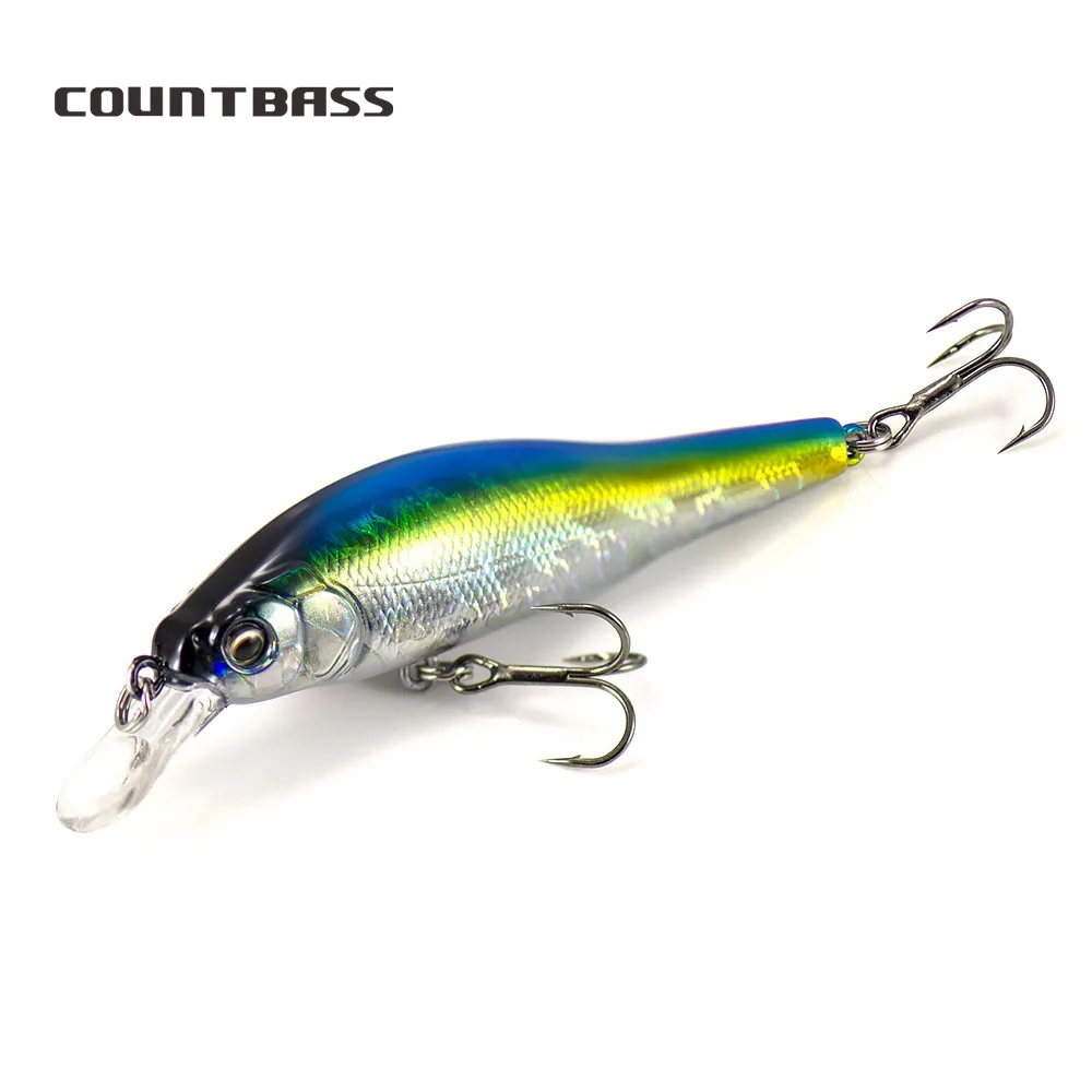 COUNTBASS Afundando Minnow 80mm – Señuelos jerk para la perca