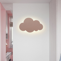 Modern colorful clouds indoor wall lamp, iron body, suitable for decorating bedroom, children's room, LED lovely wall lamps