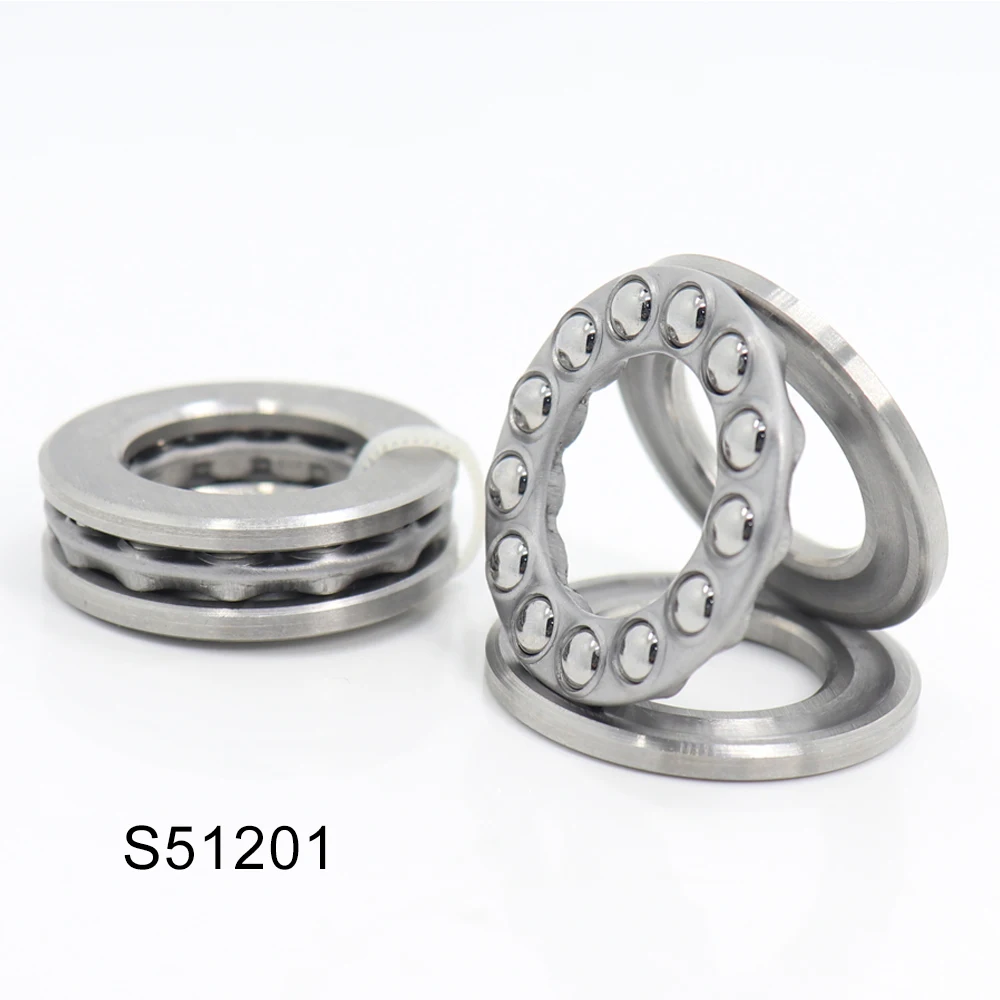 S51201 Bearing 12*28*11 mm 2PC ABEC-1 Stainless Steel Thrust S 51201 Ball Bearings