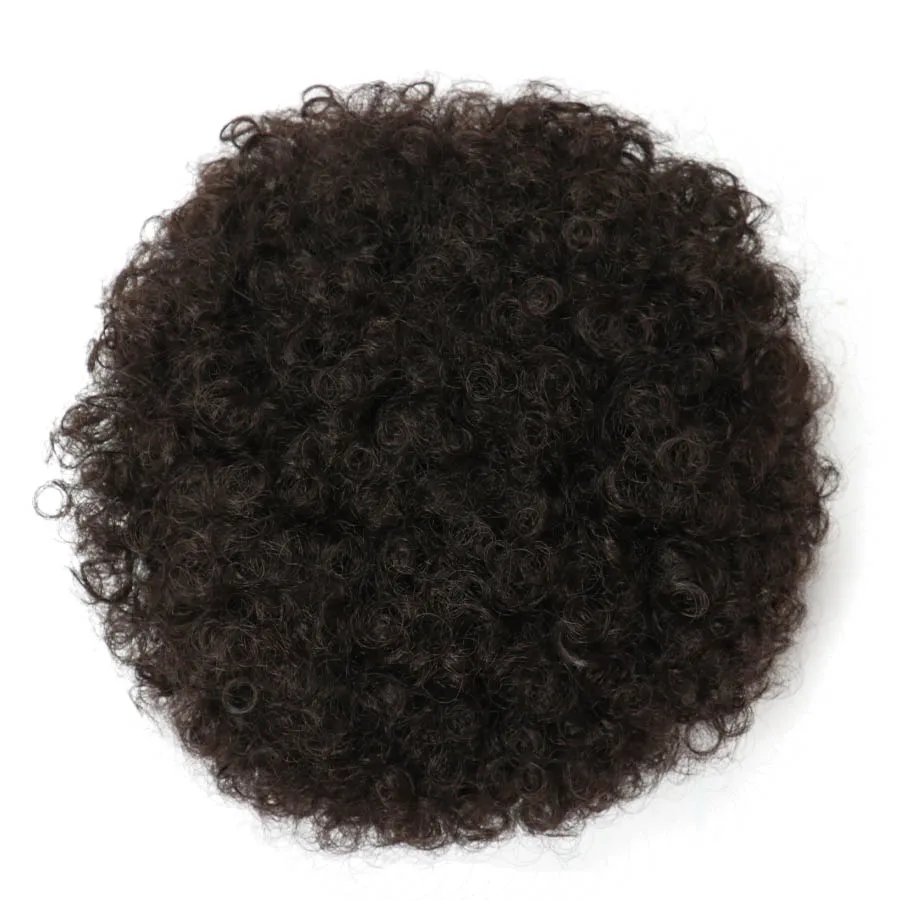 Natifah capelli crespi panino sintetico artiglio Clip coda di cavallo estensioni dei capelli disegno corto coda di cavallo soffici Afro ricci Chignon panini per capelli