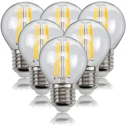 220V E14 LED Light Bulb 2W 4W 6W Filament Light E27 LED Lamp 230V 240V G45 COB LED Filament light Decoration lamp