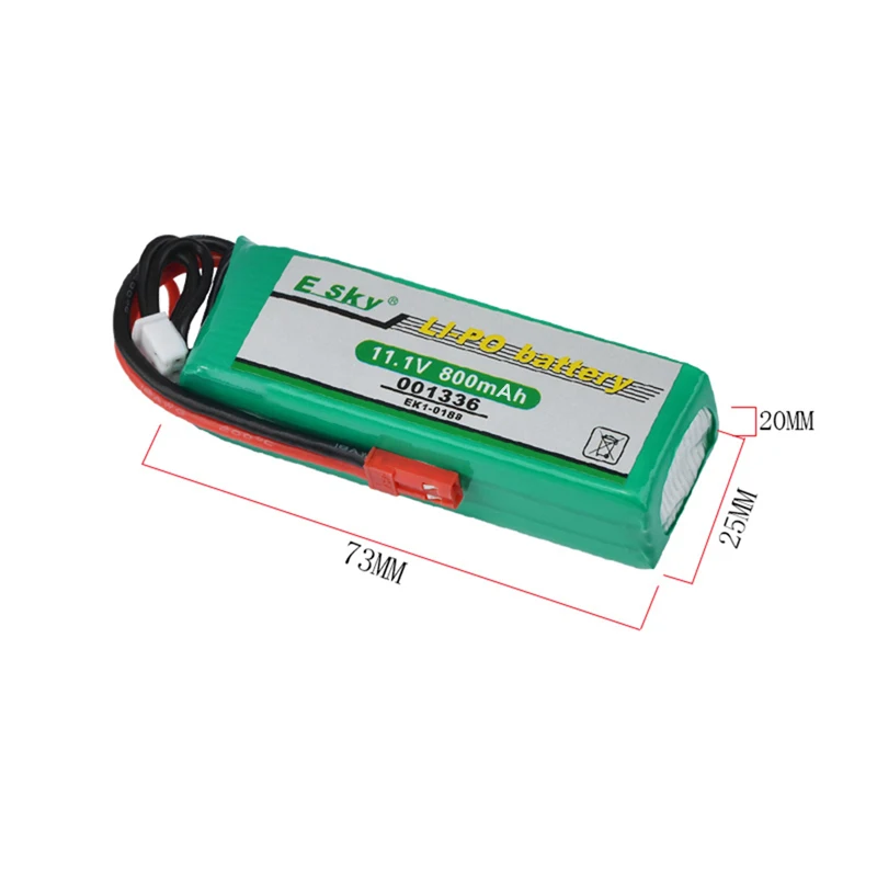 1-5PCS 11.1V 800mAh Li-Po Battery for Esky EK1-0188 001336 Big LAMA E020/E515A Helicopter for Model airplane