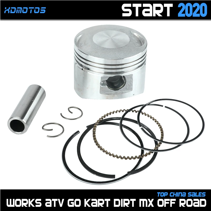 Motorcycle 52.4mm Piston 14mm Pin Piston Set  For Lifan 125cc Air/Oil cooling Horizontal engines Dirt Pit Bike ATV Quad Parts