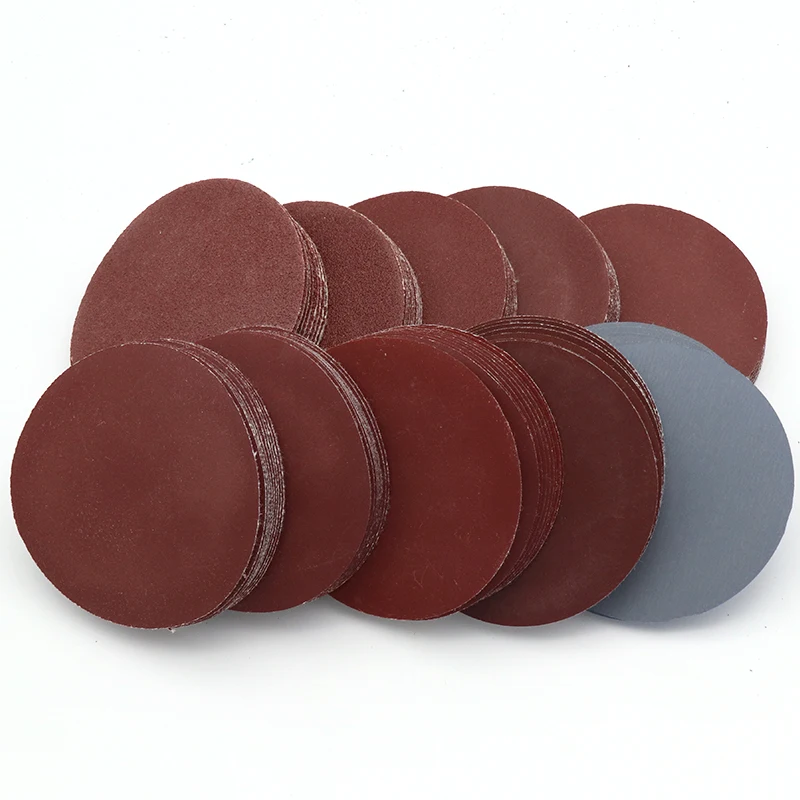 100Pcs 75Mm 3 ''Circulaire Massaal Polijsten Schuurpapier Disc Met Grutten 80-3000 Slijpen Metaaldetector Timmerman zand Lakens