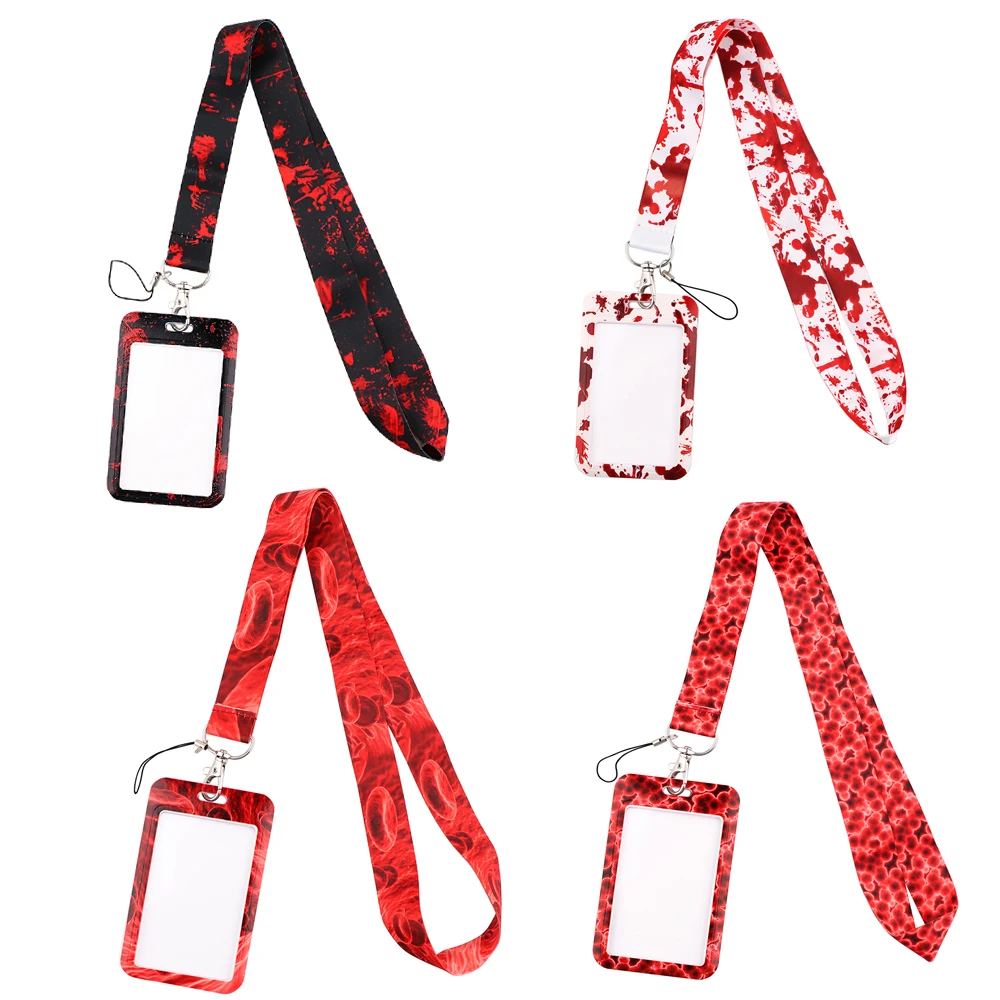 JF322 Doctor Nurse Blood Lanyard Neck Strap Rope For Mobile Cell Phone USB ID Card Badge Holder DIY Hanging Rope Lanyards