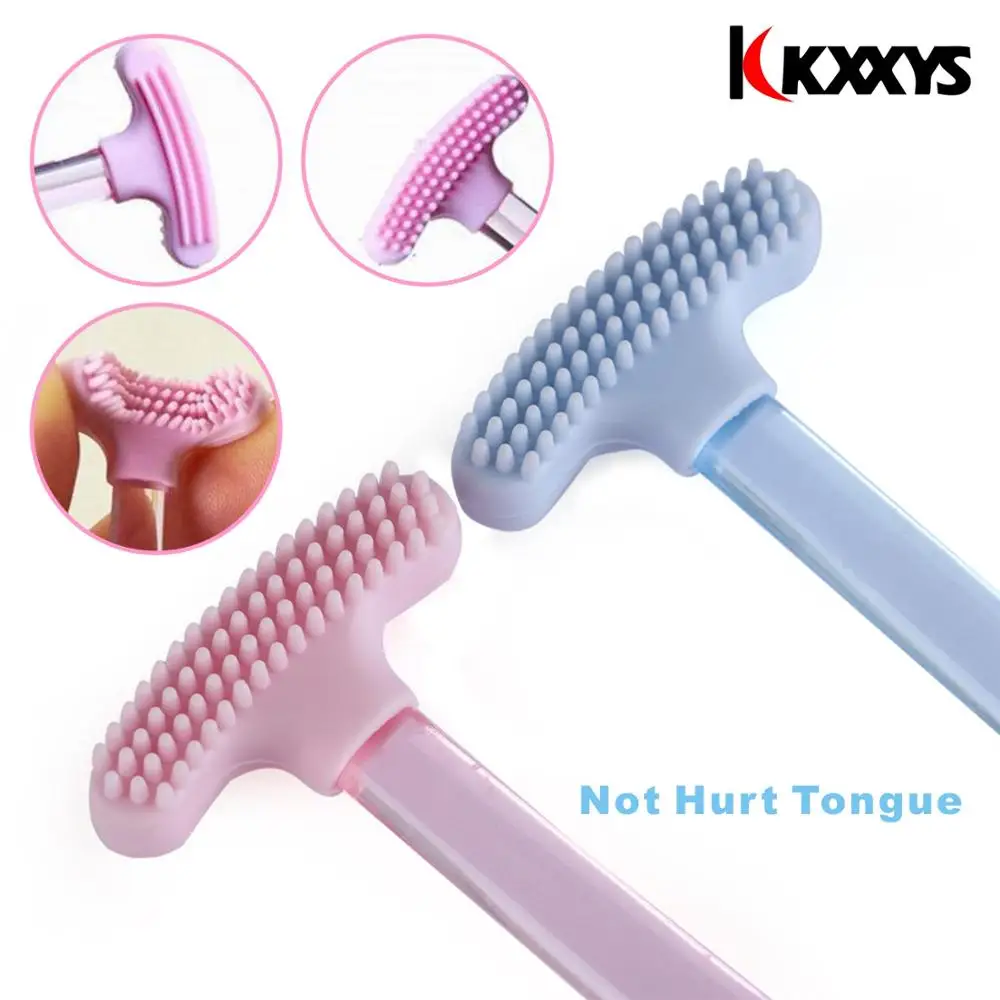 Cepillo de silicona suave para limpiar la superficie de la lengua, cepillos de limpieza Oral, raspador de lengua, limpiador de aliento fresco para la salud