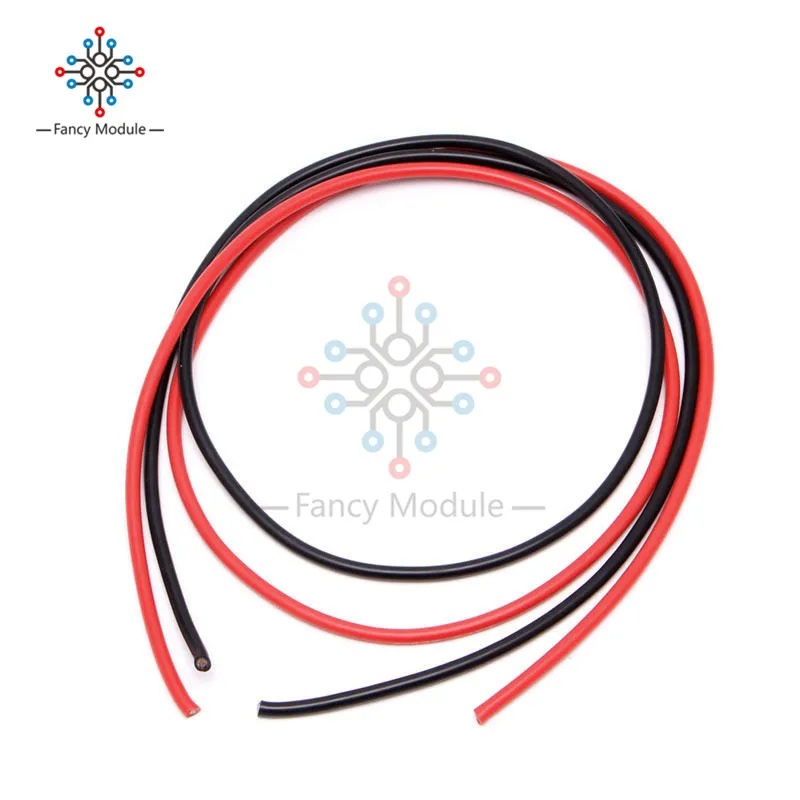 2M Gauge 10/12/14/16 AWG Silicone Wire Electrical Wire Cable Temperature Resistance Flexible Copper Stranded Wire Cable For RC