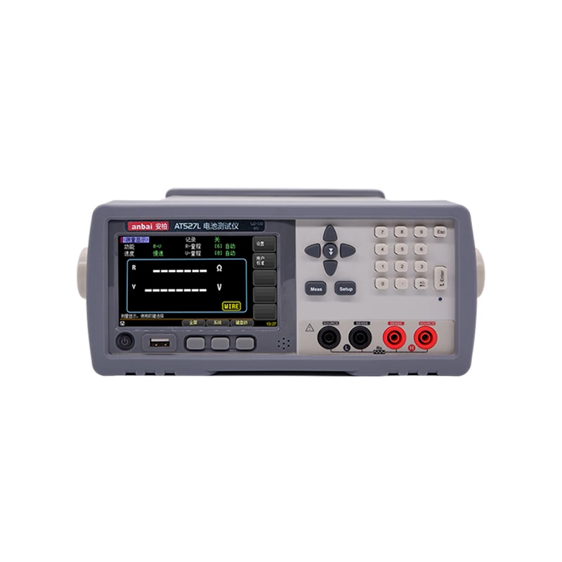 AT527L Baterai Tester Baterai Resistansi Internal Meter Rentang Tegangan 0.00001V ~ 60.000VDC