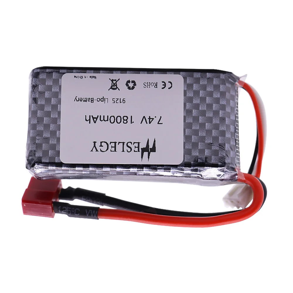 7.4V 1800mah upgrade lipo battery with USB Charger For XINLEHONG 9125 RC Car Spare Parts XLH9125 battery 7.4V 1600mah to 1800mah