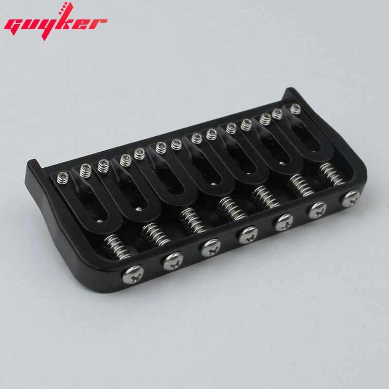 7 String Fixed Electric Guitar Bridge Black