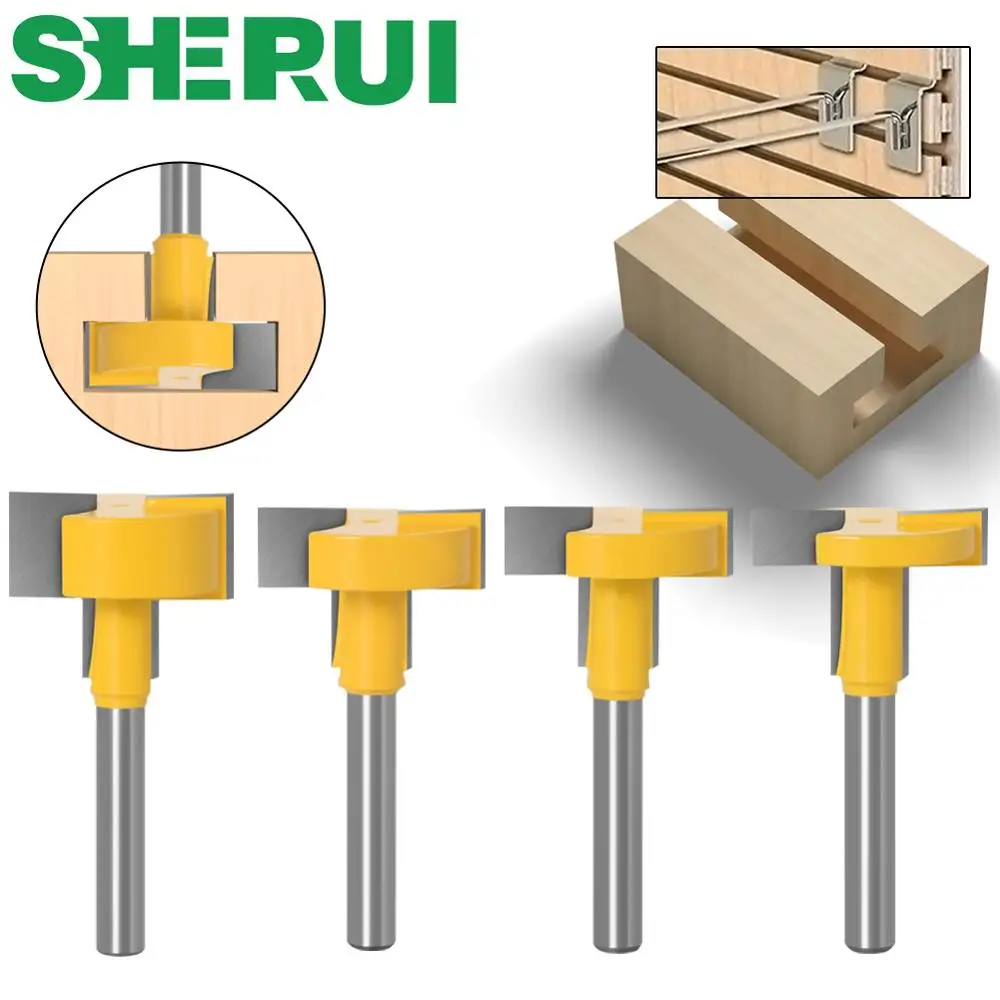 1-4 pcs Top Quality T-Slot & T-Track Slotting Router Bit - 8