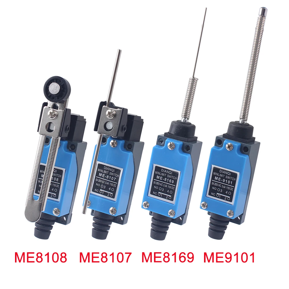 1pc ME8108 TZ8111 8122 9101 8104 8166 Travel Switch Self-reset Rotary Roller Lever Sealed Industrial Machine Limit Switch NO NC