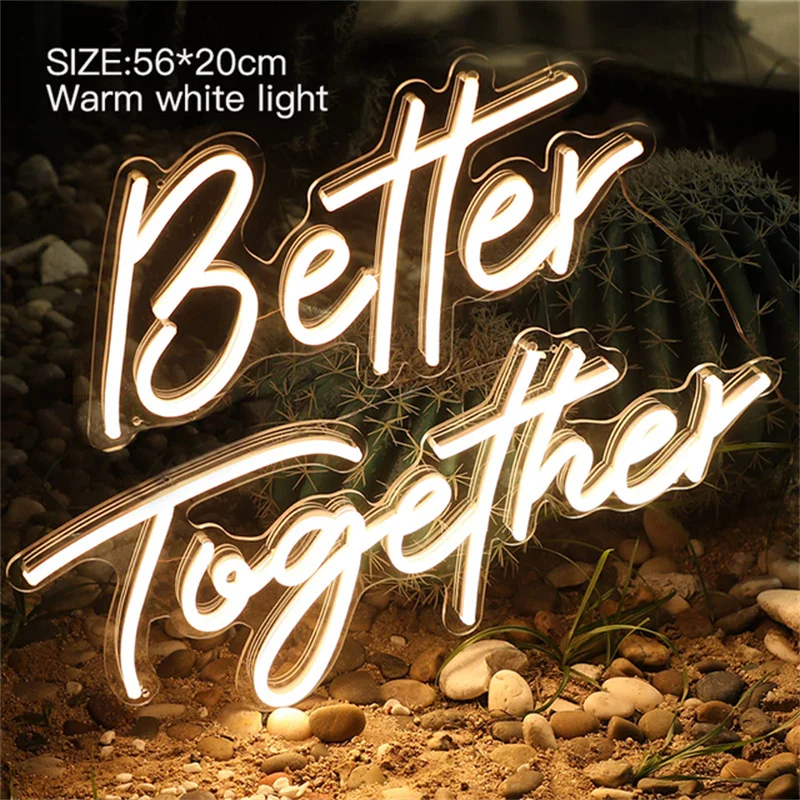 Happy Birthday Neon Sign Custom LED Letters Lights 23''x 16'', LED Silicone Neon Light for Bar Pub Party Home Wall Decor Light