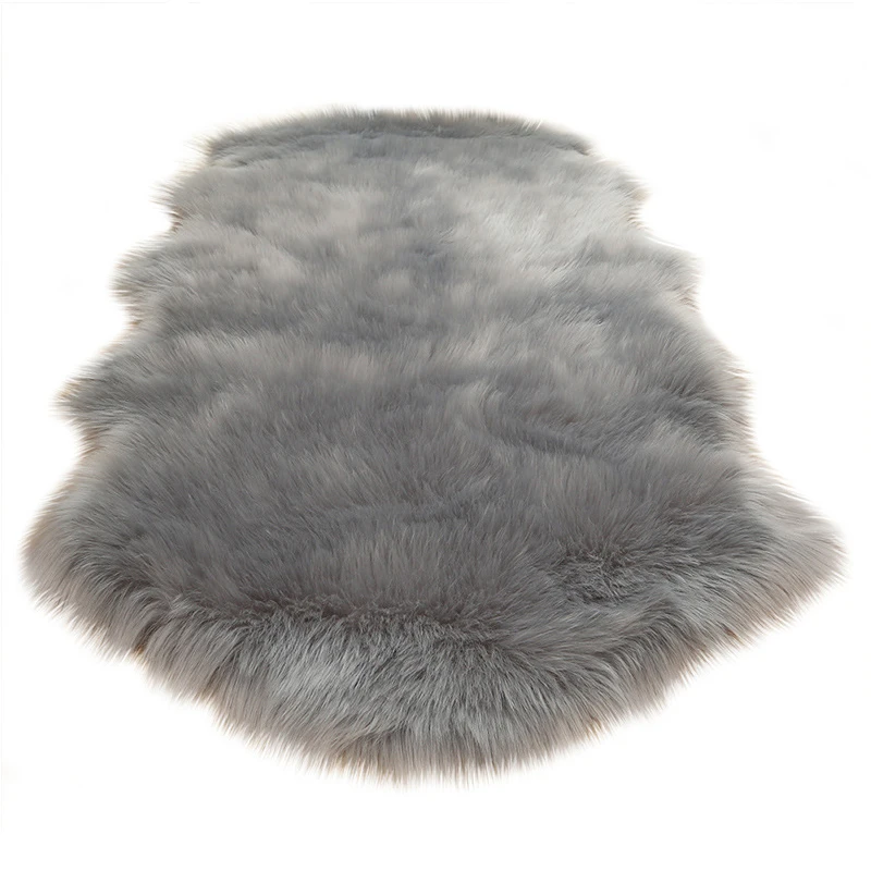 Wool-Like Animal Shape Rug Mat, Mattress Carpet, Living Room, Bedroom, Sofa Cushion, Fluffy Mats, 40x60cm