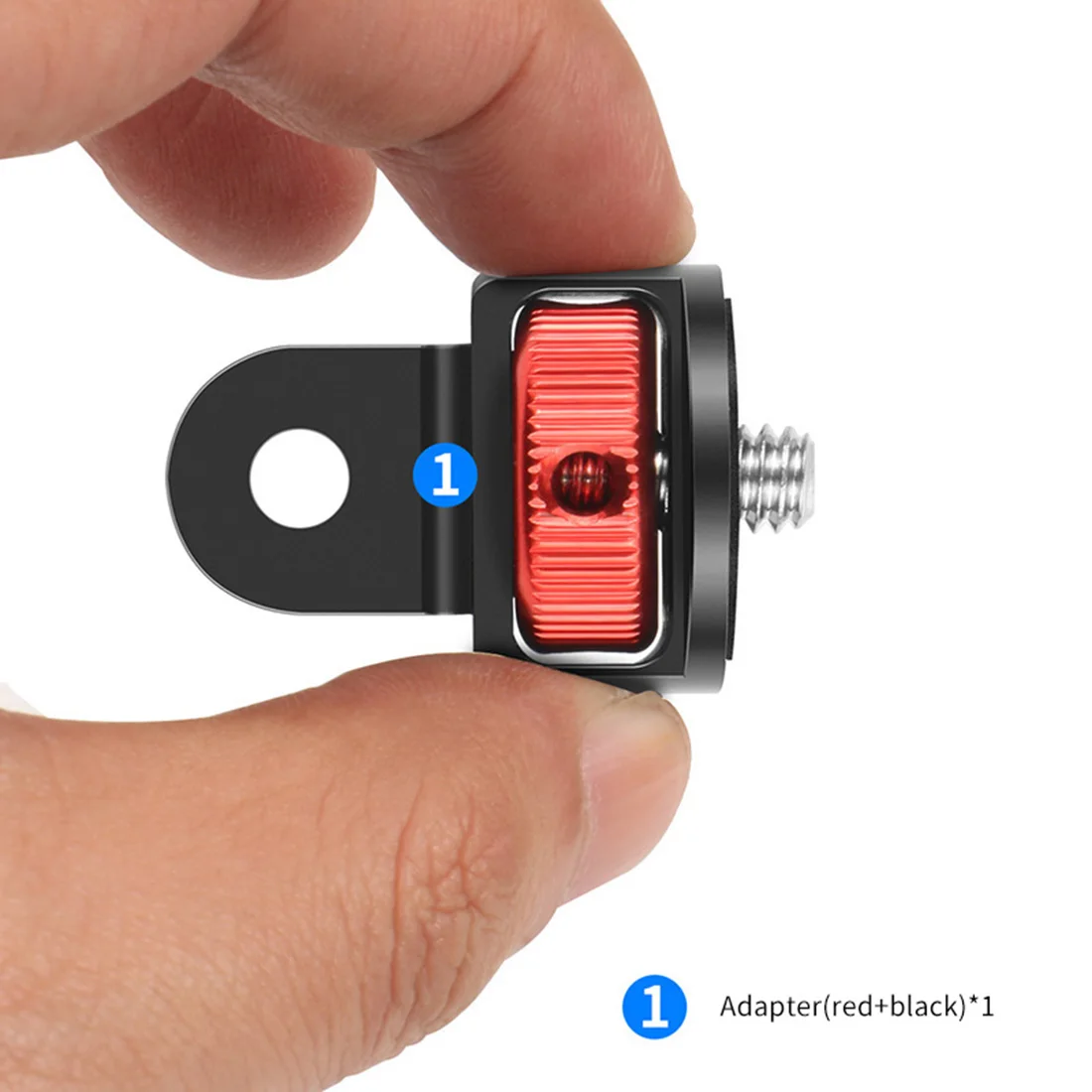 Universal 1/4 Schraube Konverter Halterung Mini Stativ Adapter 360 Schwenkbar mit M5 Rändelschraube für Gopro Hero Insta360 DJI Action Kamera – Detail 2