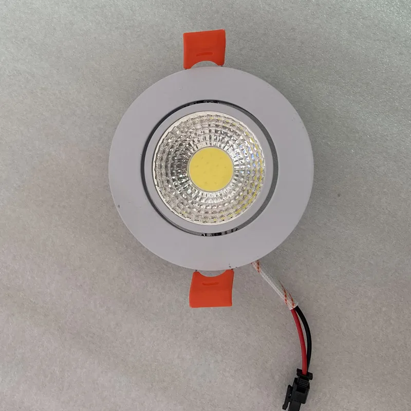 Dimmable 5W 7W 9W 12W 15W COB LED lampu sorot led lampu langit-langit tersembunyi led downlight cob 110V 220V rumah luminer