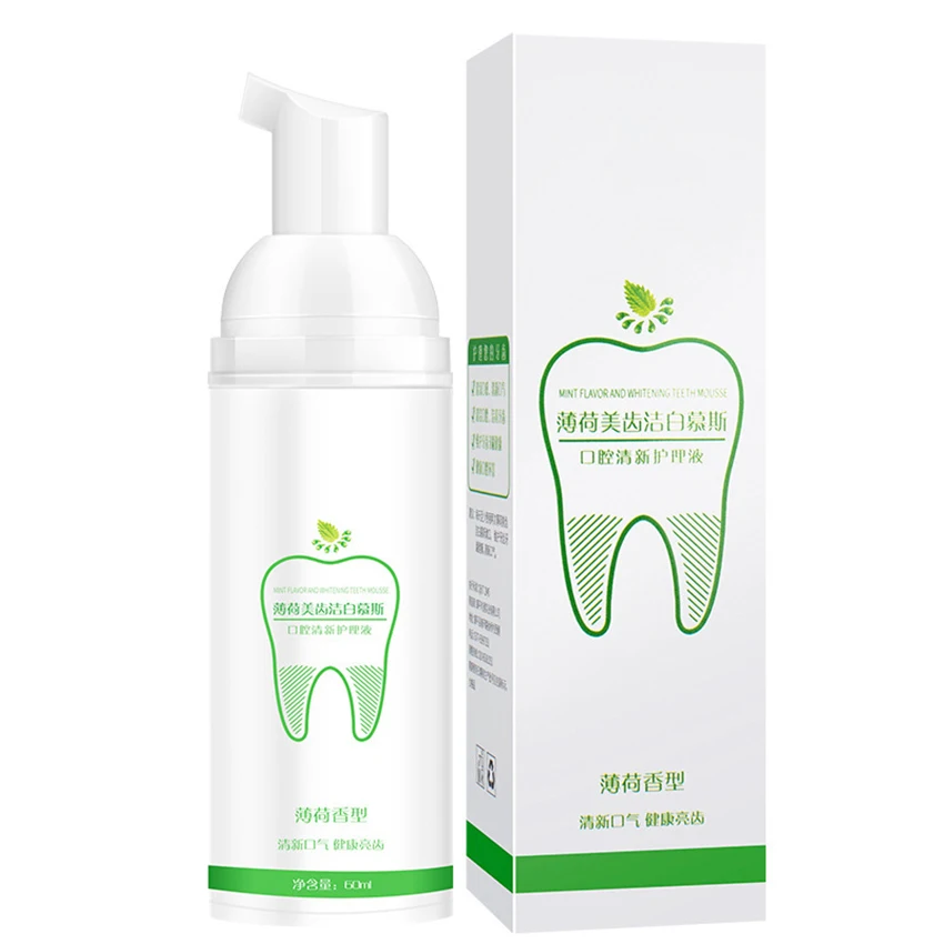 Dentifricio in schiuma per bambini con aroma di limone/menta, dentifricio in schiuma per spazzolino elettrico, 60ml per la pulizia e il miglioramento dei denti