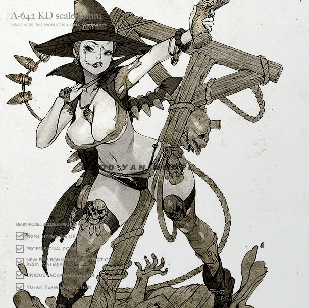 

38MM Resin model kits figure DIY self-assembled A-642