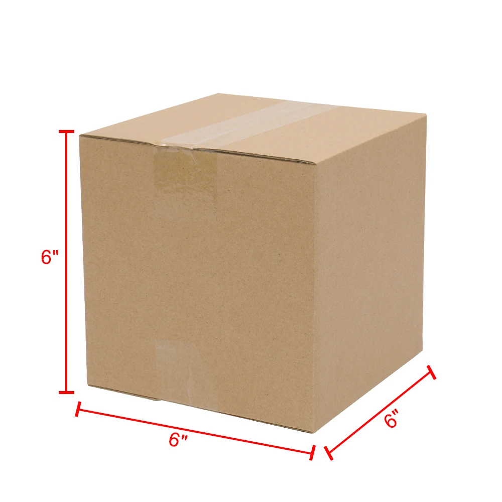 100 Corrugated Paper Boxes 6x6x6