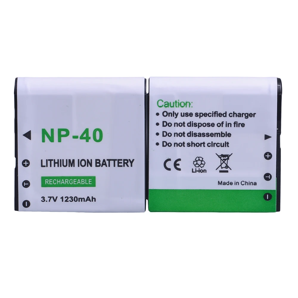 

1230mAH NP-40 Bateria NP 40 NP40 Rechargeable Camera Battery for Casio EX-Z400 FC100 FC150 FC160S P505 P600 P700 Z300 Z600 EX