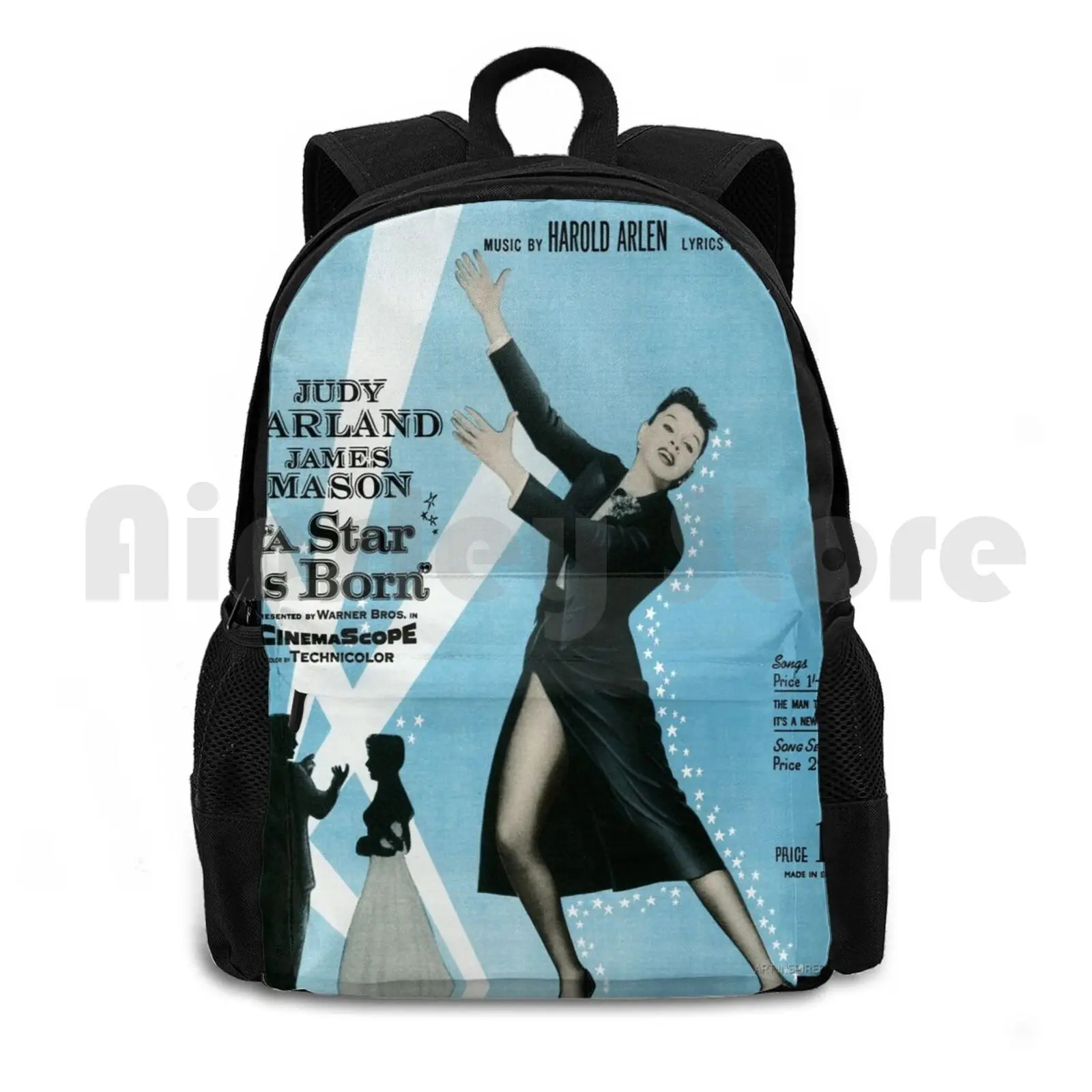 It's A New World ( Vintage Illustration ) Outdoor Hiking Backpack Riding Climbing Sports Bag Vintage Retro Judy Garland Dance