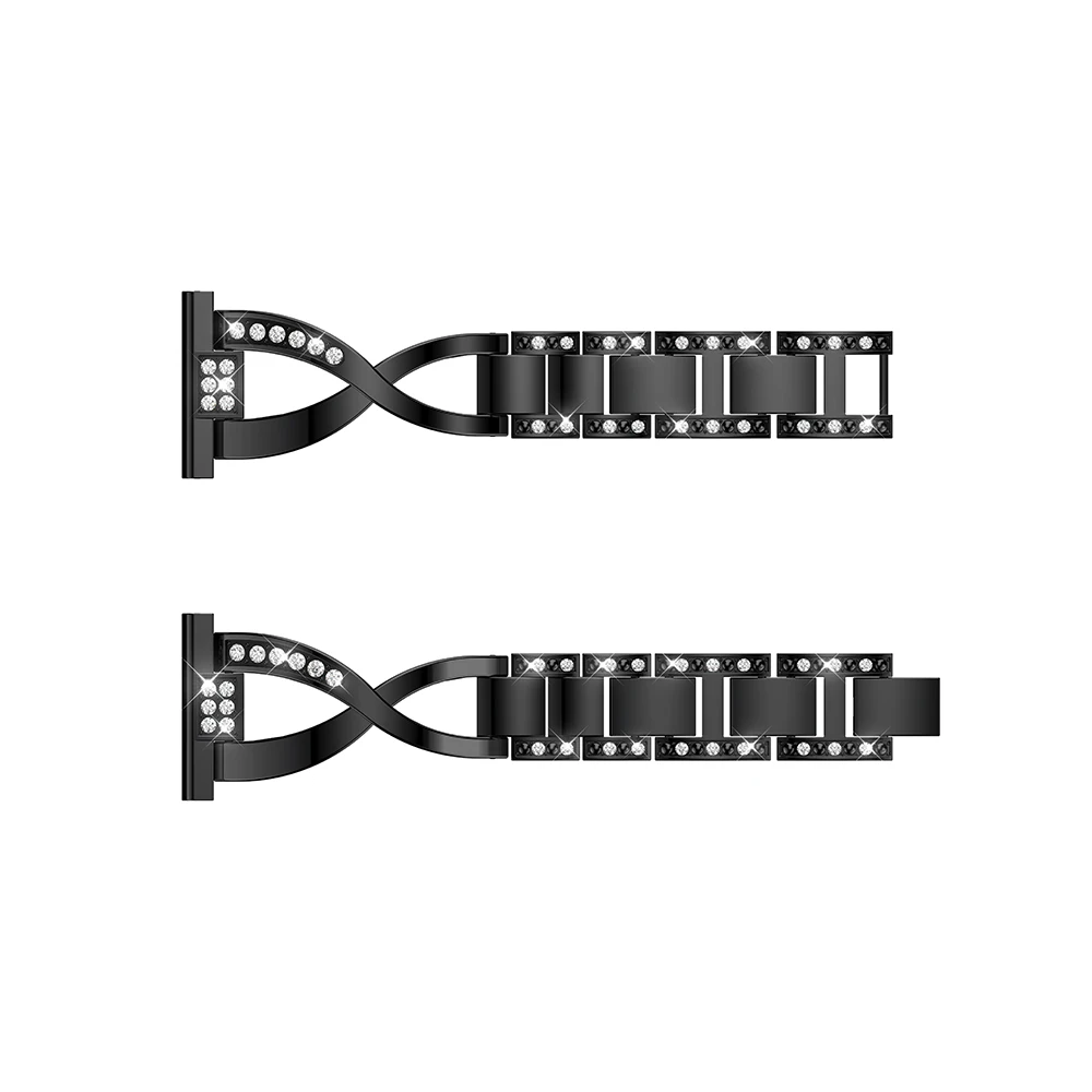 Pulseira feminina de aço inoxidável, pulseira para samsung galaxy 42mm 46mm active2 40mm 44mm smart watch 20mm 22mm gear s3 s2