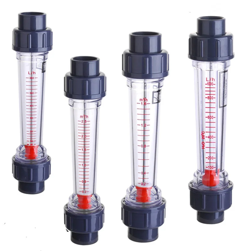 Plastic Float Flowmeter Liquid Water Flow Meter Rotameter Rotermeter UPVC Pipeline Flowmeter 1 Pcs