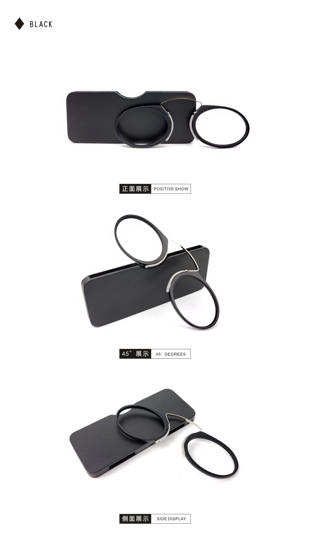 Pince-nez Vollformat-Lesebrille TR90 Tragbare Nase Männer Frauen Presbyopiebrille +1,0 +1,5 +2,0 +2,5 +3,0 +3,5 – Detail 10
