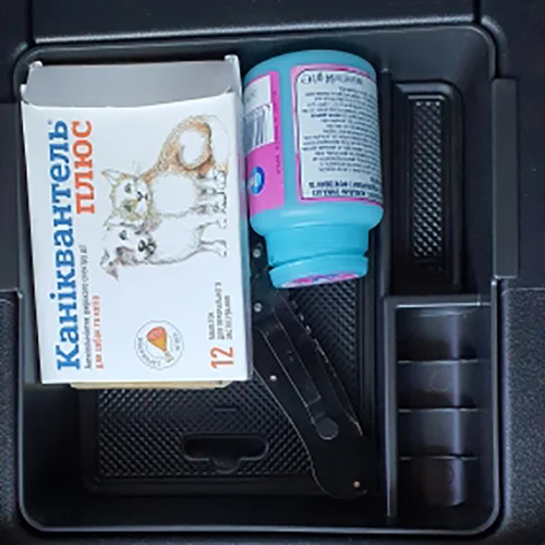 Imagen 2 del producto Consola Central de coche, caja de almacenamiento modificada para Mitsubishi PAJERO V93, V97, V98, 2007-2019, accesorios interiores para automóviles, organizador de artículos diversos