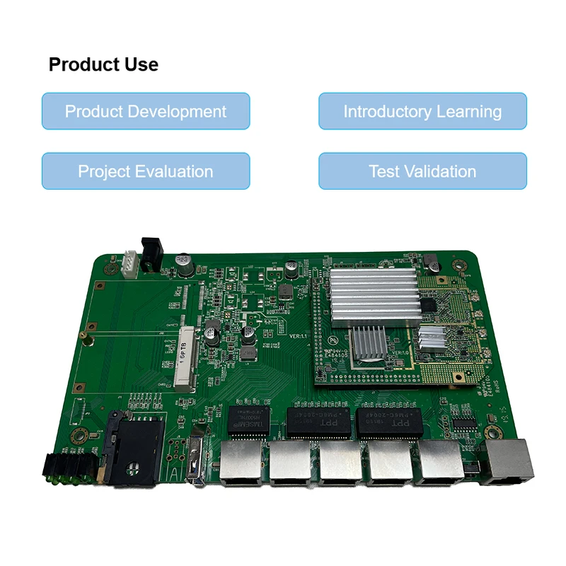 Factory Gigabit Ethernet Ports Dual Band OpenWRT WIFI Wireless Router Board MT7621A PCBA With mt7612e + mt7603e chipset