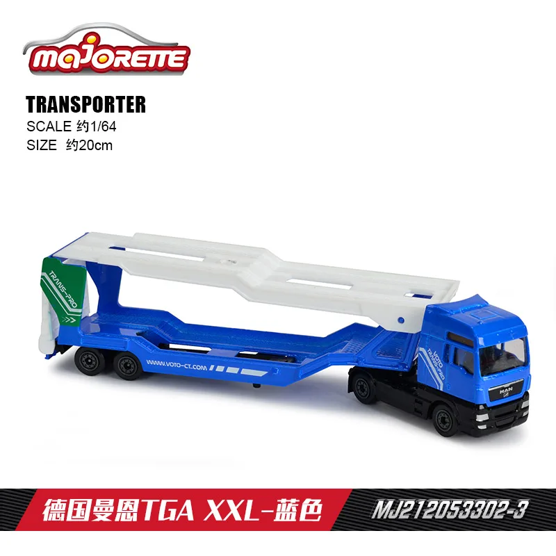 Majorette Transporter Cars benz ACTROS/MAN TGA XXL 1/87 Die-cast Model Collection Toy Vehicles