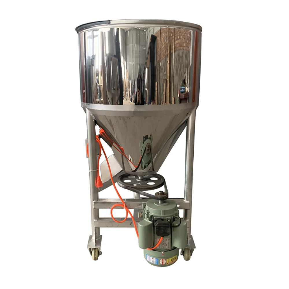 

60KG Feed mixer, breeding equipment, small household and commercial wet and dry stainless steel plastic pellet mixer