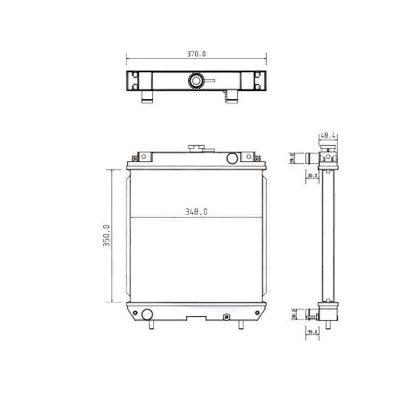 

243-6260 Water Tank Radiator Core ASS'Y Fit for Caterpillar 301.6C 301.8C Engine L3E