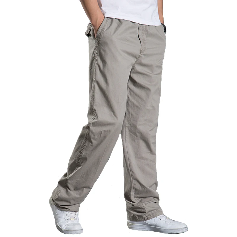 New Spring Summer Casual Pants Men Cargo Pants Cotton Loose Trousers Mens Pants Overalls Fashion Super Large XL-6XL 422