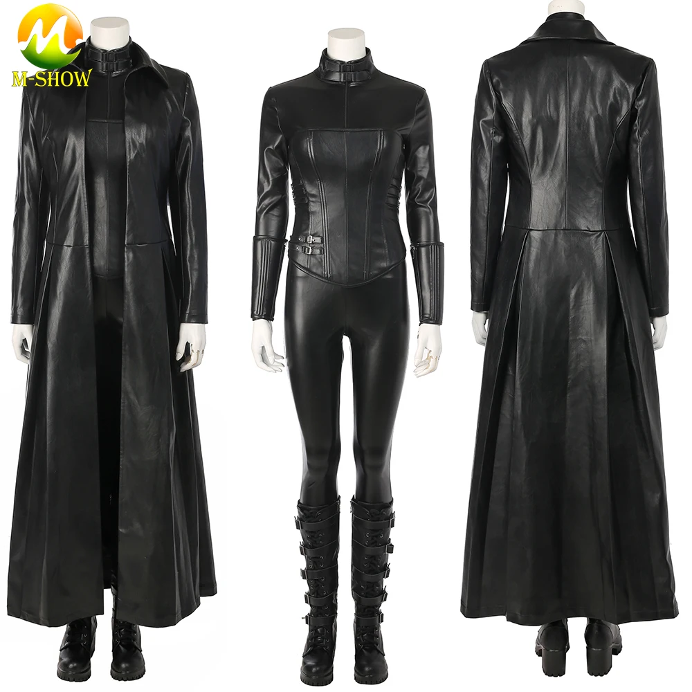 

Underworld Blood Wars Cosplay Selene Costume Luxious Faux Leather Jacket Jumpsuit Vampire Selene Outfit for Halloween Party