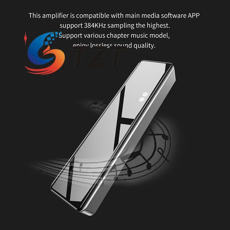 TZT JCALLY JM10 Pro DAC เครื่องขยายเสียง HiFi ถอดรหัส CS43131 DSD256ถอดรหัส USB ประเภท C ถึง3.5มม.600ohm สำหรับ Android IOS คอมพิวเตอร์-สีดำ