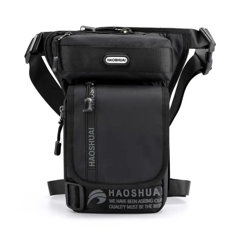 Bolsa de nailon resistente al agua para hombre, riñonera de viaje, bolso de hombro cruzado para motocicleta