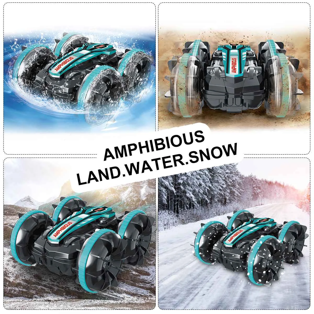 4Wd Remote Control Car Amphibious Vehicle RC Car Toys Boat Drift Cars Gesture Controlled Stunt Car Toy For Kids Adults Children