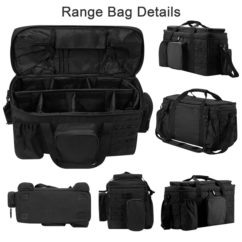 SoarOwl Range Hunting Bag Tactical Gun Bag Pistol Shooting Duffle Bag Military Accessories Pouch for Hunting Shooting Range