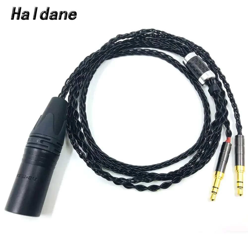 Haldane HIFI 4-pin XLR Male Balanced Headphone Upgrade Cable for Sundara Aventho focal elegia t1 t5p D7200 D600 D7100 MDR-Z7