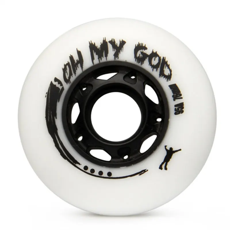 

【72mm 76mm 80mm】White 95A Super Hardest Slide Skating Wheel Papaya yellow 92A Roller Skates Tyre for Inline Skate Patines