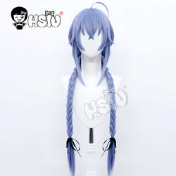Roxy Migurdia Cosplay Wig Anime Mushoku Tensei  Jobless Reincarnation Vol1 HSIU Brand Light Indigo Double Braid Long Hair