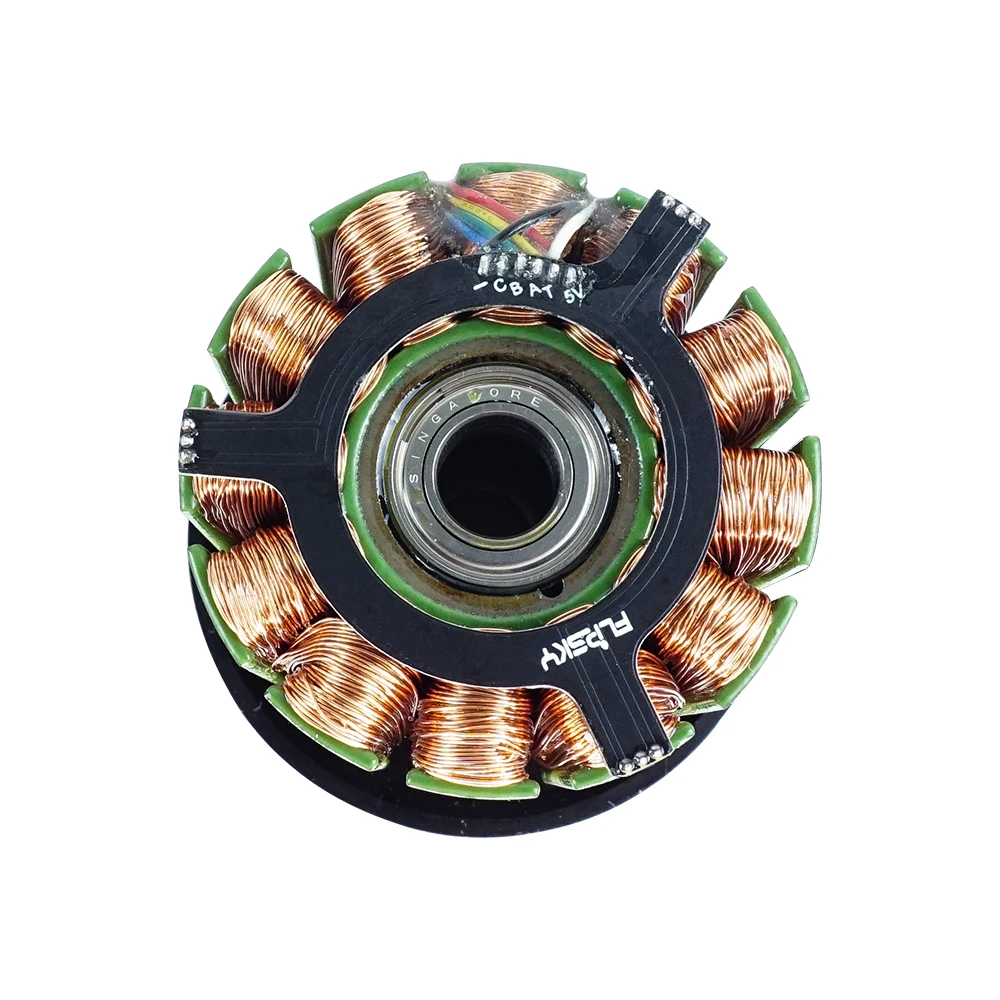 Nueva versión Flipsky BLDC Motor de correa 6374 140KV 3500W para monopatín eléctrico DIY Motor sin escobillas con sensor de pegamento abierto