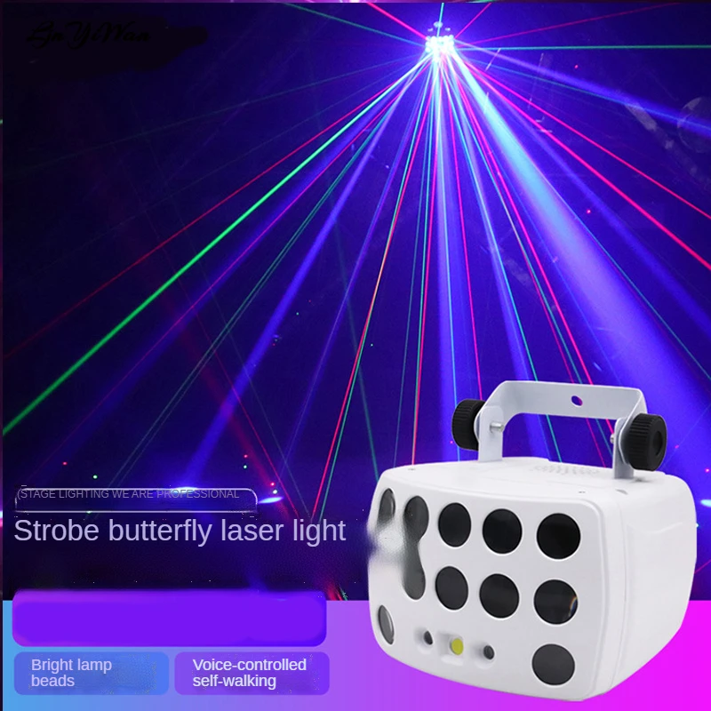 KTV Flash Bar Nightclub Dormitory disco atmosphere light laser strobe butterfly light laser sound control colorful light